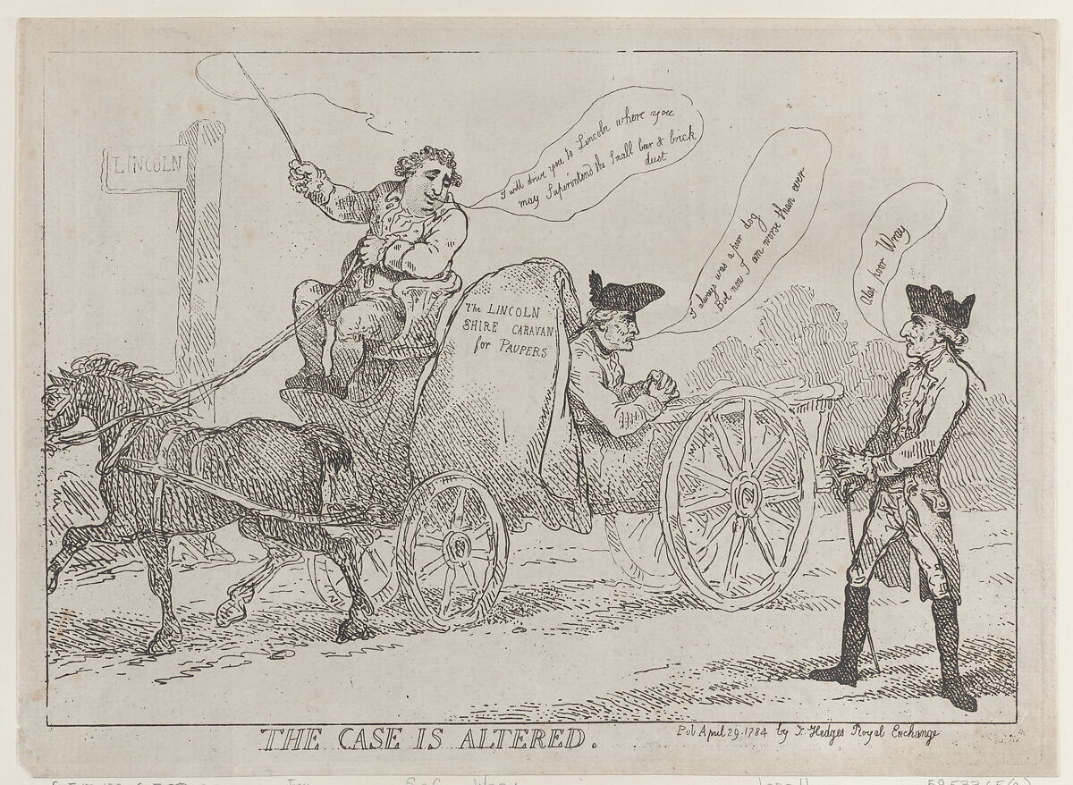 The Case Is Altered, Thomas Rowlandson (British, London 1757–1827 London), Etching 