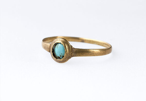 Turquoise Ring, from the Colmar Treasure, Gold and turquoise 