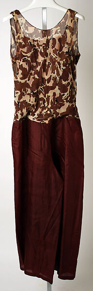 Evening ensemble, Elsa Schiaparelli (Italian, 1890–1973), silk, French
