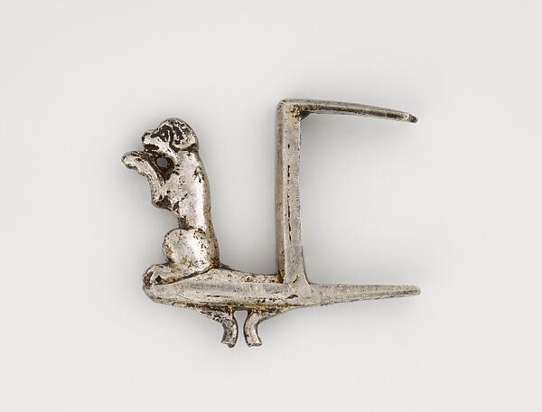 Belt Hook with Dog, from the Colmar Treasure, Gilded silver 