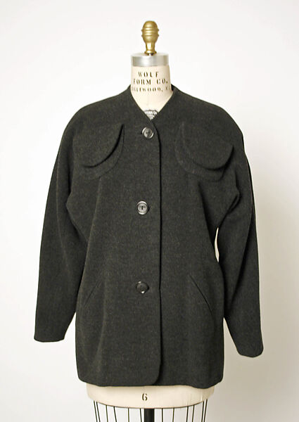 Jacket, Gilbert Adrian (American, Naugatuck, Connecticut 1903–1959 Hollywood, California), wool, American 
