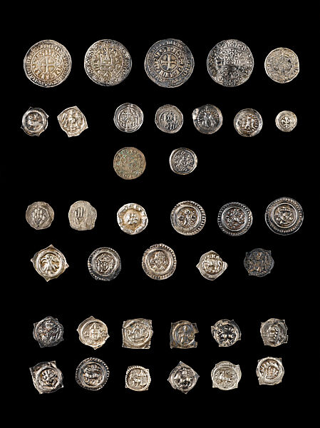 Hoard of Coins, from the Colmar Treasure, Silver and silver alloy 