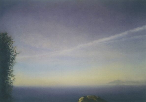 Vesuvius, Gerhard Richter (German, born Dresden, 1932), Oil on wood 