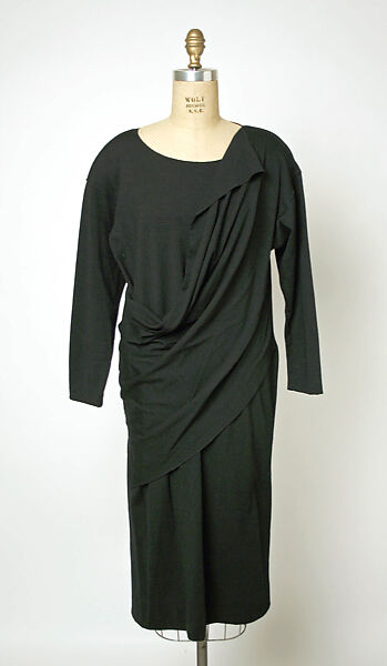 Dress, Comme des Garçons (Japanese, founded 1969), wool, Japanese 