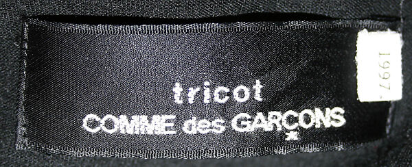 Dress, Comme des Garçons (Japanese, founded 1969), wool, Japanese