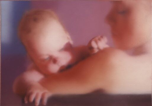 S. with Child, Gerhard Richter (German, born Dresden, 1932), Oil on canvas 