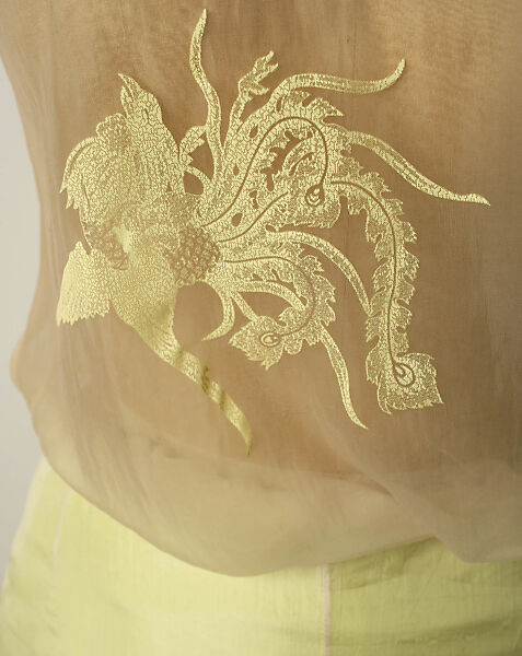 Evening ensemble, Helmut Lang (Austrian, born 1956), synthetic fiber, plastic, Austrian