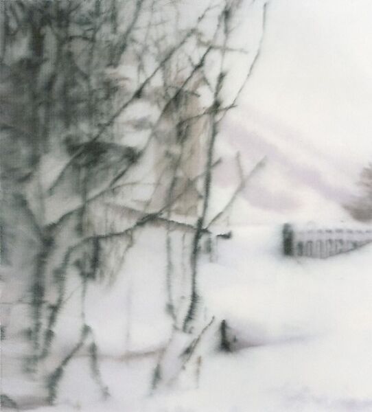 Snow, Gerhard Richter (German, born Dresden, 1932), Oil on canvas 