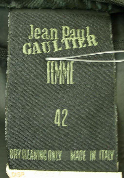 Jacket, Jean Paul Gaultier (French, born 1952), synthetic fiber, French