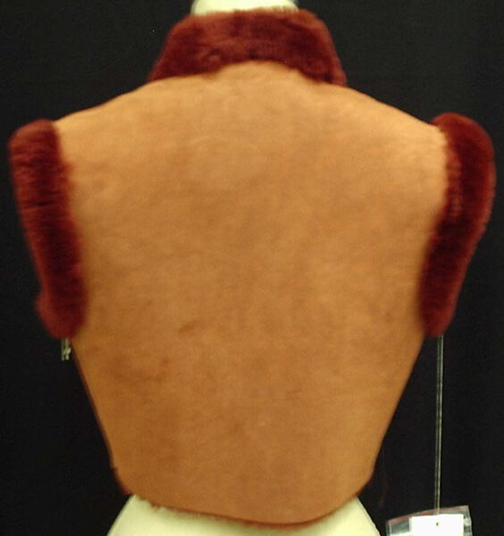 Ensemble, Jean Paul Gaultier (French, born 1952), shearling, rayon, abalone shell, French