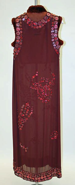 Ensemble, Jean Paul Gaultier (French, born 1952), shearling, rayon, abalone shell, French