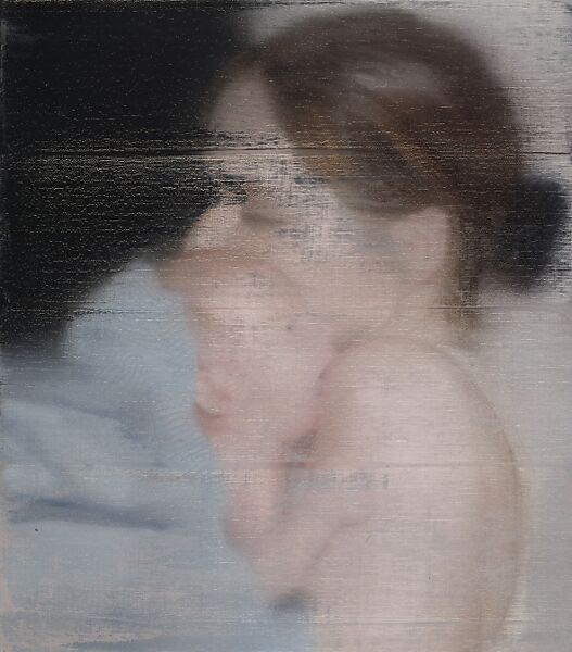 S. with Child, Gerhard Richter (German, born Dresden, 1932), Oil on canvas 