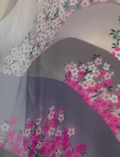 Evening dress, Hanae Mori (French, 1977–2004), silk, Japanese