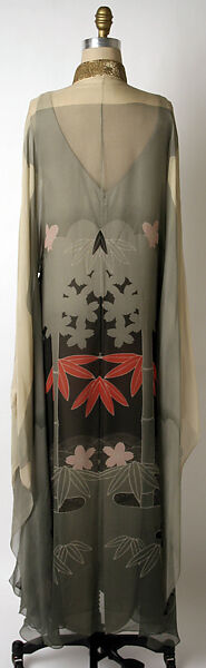 Evening dress, Hanae Mori (French, 1977–2004), silk, beads, Japanese