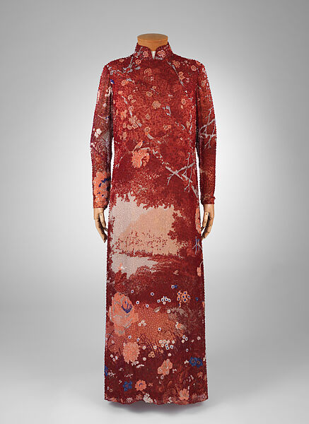 Evening dress, Hanae Mori (French, 1977–2004), silk, Japanese 