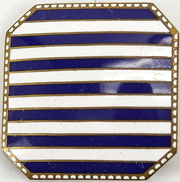 Brooch, Josef Hoffmann (Austrian, Pirnitz 1870–1956 Vienna), Enamel and copper 