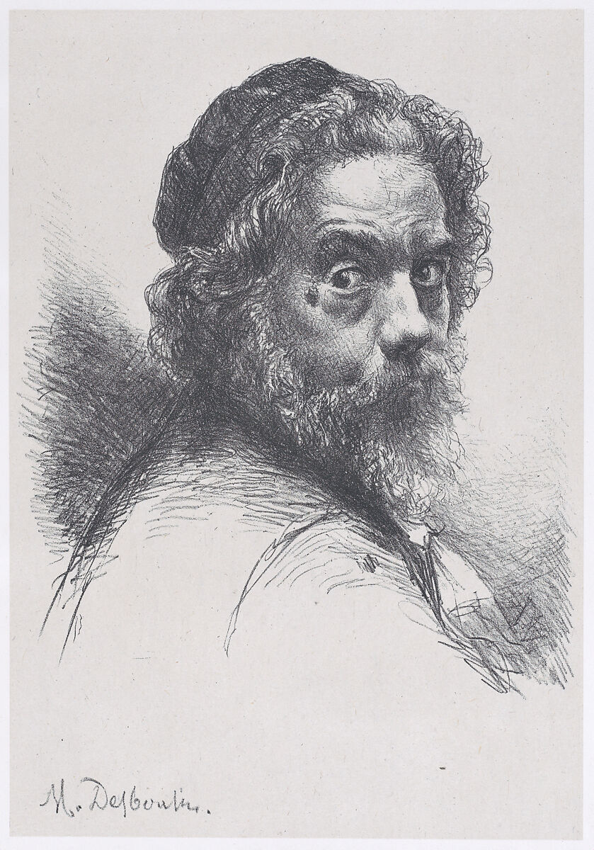 Portrait of the artist, Marcellin Desboutin (French, Cérilly 1823–1902 Nice), Lithograph 