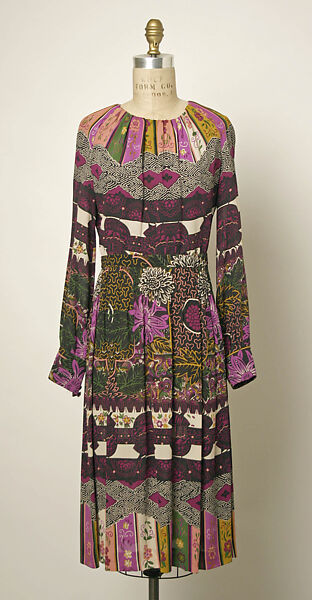 Ensemble, Valentino S.p.A. (Italian, founded 1959), a, d) synthetic fiber
b) wool 
c) leather, Italian