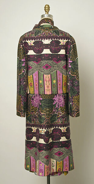 Ensemble, Valentino S.p.A. (Italian, founded 1959), a, d) synthetic fiber
b) wool 
c) leather, Italian