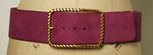 Ensemble, Valentino S.p.A. (Italian, founded 1959), a, d) synthetic fiber
b) wool 
c) leather, Italian