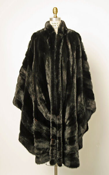 Cape, Fendi (Italian, founded 1925), mink, Italian 