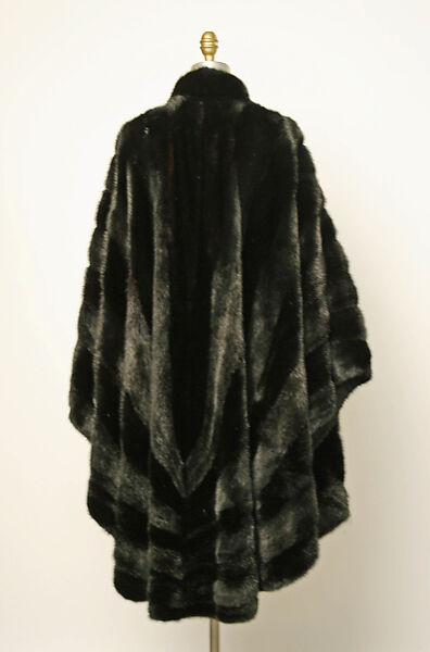 Cape, Fendi (Italian, founded 1925), mink, Italian