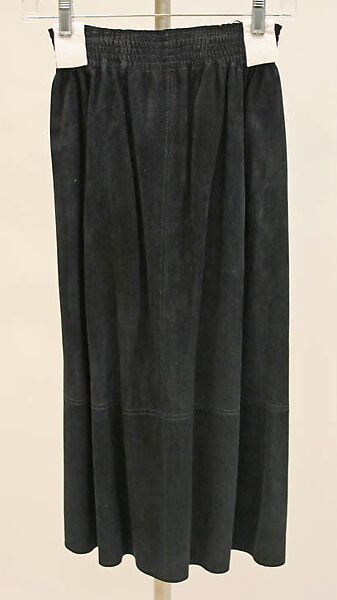 Ensemble, Jean Muir (British, 1966–2007), suede, rayon, British