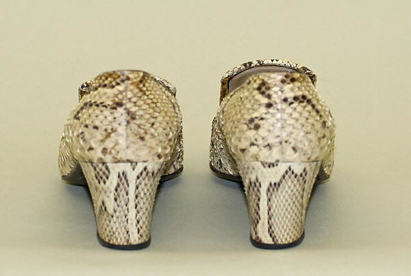 Pumps, Helene Arpels (American), snakeskin, American