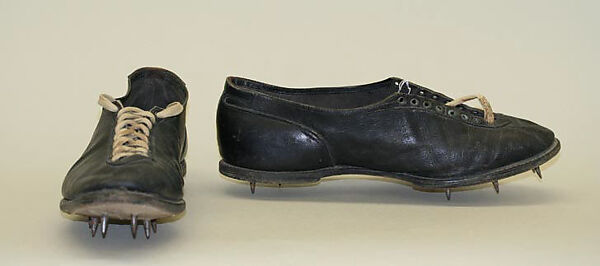Athletic shoes, A. G. Spalding &amp; Bros., leather, metal, American 