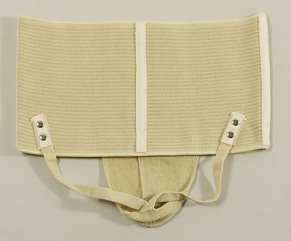 Jockstrap, J. B. Flaherty Co., Inc. (American), (a) rubber, cotton, (b) cotton, (c) paper, American