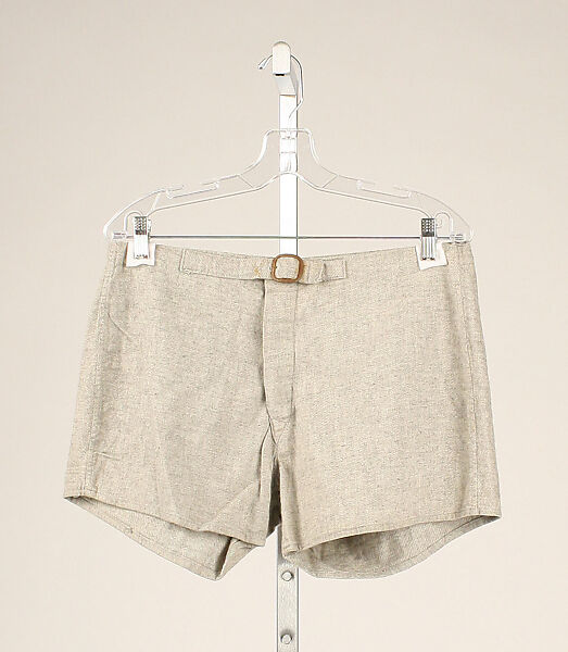 Athletic shorts, cotton, probably American 