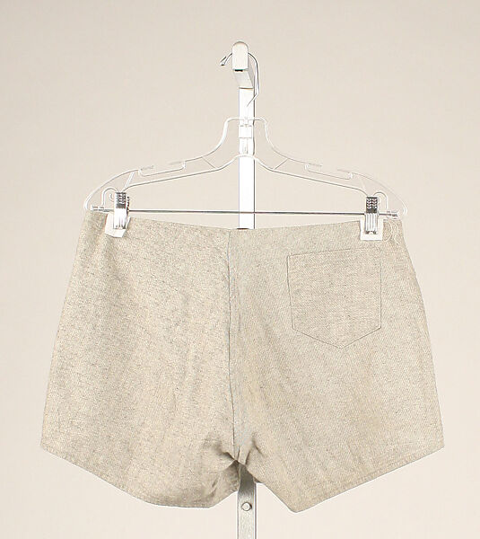 Athletic shorts, cotton, probably American