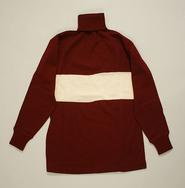 Athletic shirt, wool, probably American