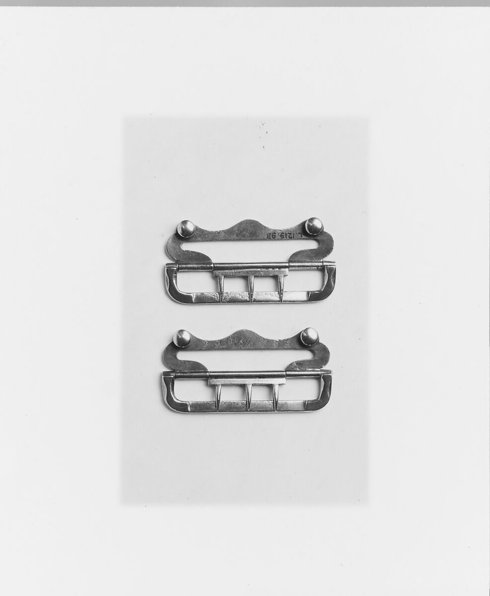 Stock Buckle, Silver, American 