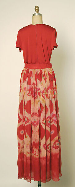 Evening ensemble, Halston (American, Des Moines, Iowa 1932–1990 San Francisco, California), rayon, silk, American