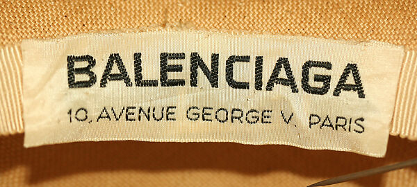 Hat, House of Balenciaga (French, founded 1937), straw, leather, French