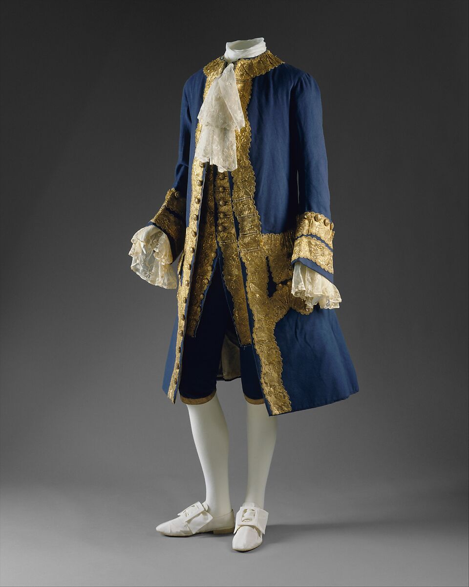 Suit, wool, gilt metal, British 