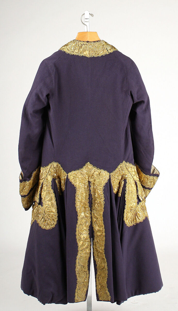 Suit, wool, gilt metal, British