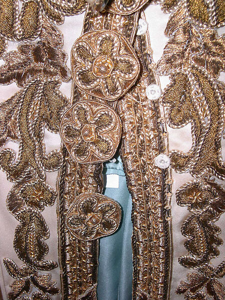 Evening ensemble, House of Chanel (French, founded 1910), silk, metal, French