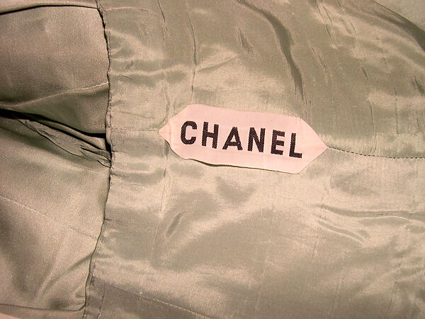 Evening ensemble, House of Chanel (French, founded 1910), silk, metal, French