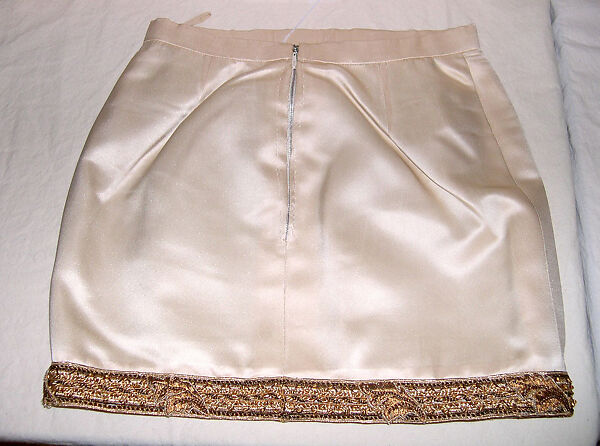 Evening ensemble, House of Chanel (French, founded 1910), silk, metal, French