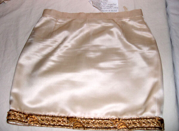 Evening ensemble, House of Chanel (French, founded 1910), silk, metal, French