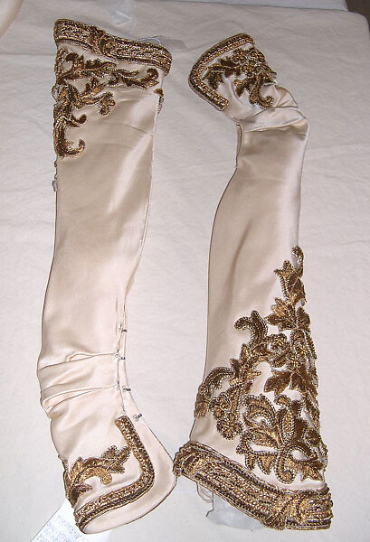 Evening ensemble, House of Chanel (French, founded 1910), silk, metal, French