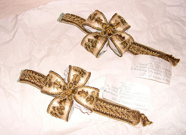 Evening ensemble, House of Chanel (French, founded 1910), silk, metal, French