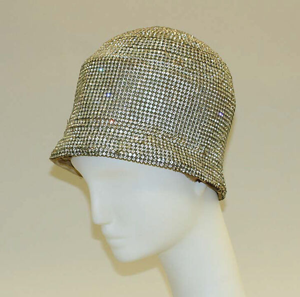 Hat, Rudi Gernreich (American (born Austria), Vienna 1922–1985 Los Angeles, California), rhinestones, American 