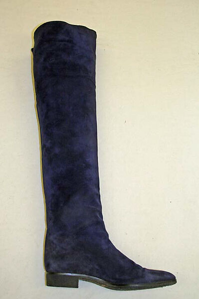 Boots, Prada (Italian, founded 1913), suede, Italian 