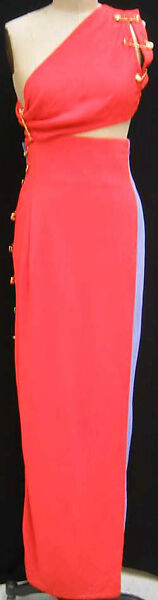 Evening ensemble, Versace Couture (Italian, founded 1992), synthetic fiber, Italian