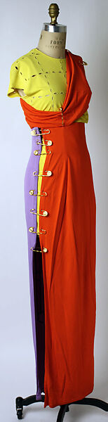 Evening ensemble, Versace Couture (Italian, founded 1992), synthetic fiber, Italian