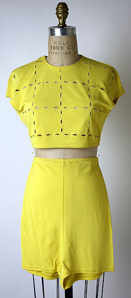 Evening ensemble, Versace Couture (Italian, founded 1992), synthetic fiber, Italian