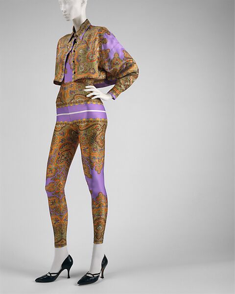 Beachwear, Versace Couture (Italian, founded 1992), silk, nylon, synthetic fiber, Italian 